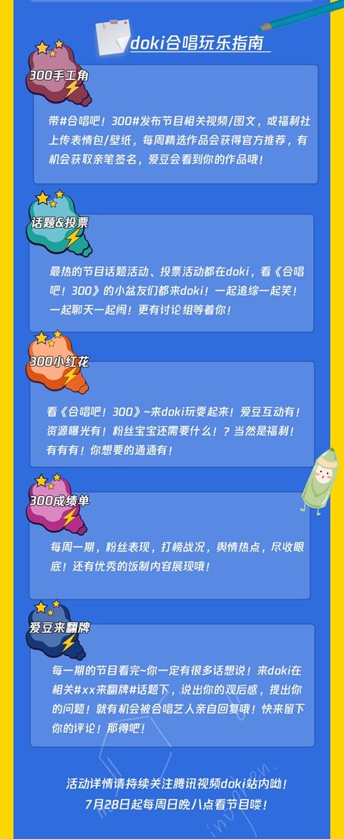 表情合唱吧300招募啦在腾讯视频doki嗨聊一下表情