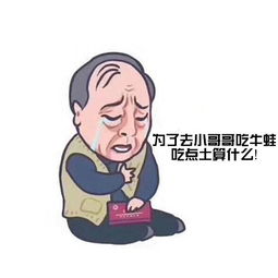 小哥哥牛蛙店苏大强表情包