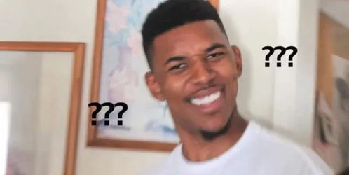 网络上一个被广泛用来形容疑惑的问号表情,图中人物篮球运动员尼克·杨也因这张图在中文互联网上具有很高的辨识度