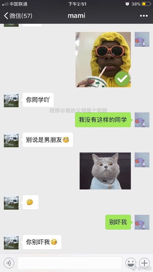跟爸妈聊天千万别发表情包哈哈哈哈哈哈哈哈哈笑喷