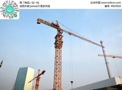 塔吊工地高清图片下载红动网