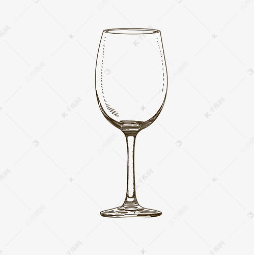 厨具红酒杯线描素材图片免费下载千库网