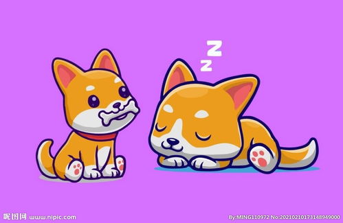 卡通柴犬图片