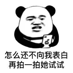 熊猫头拍一拍表情包